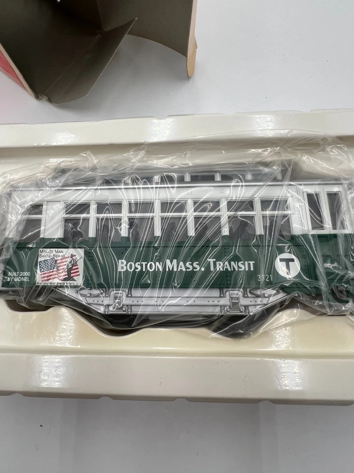 Lionel O Gauge Boston City Trolley Train Car Motorized Bump & Go #6-18452 New - Image 4 of 4