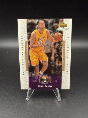 2001-02 Upper Deck Collectibles Lakers Back to Back Champions - Greg Foster #LA
