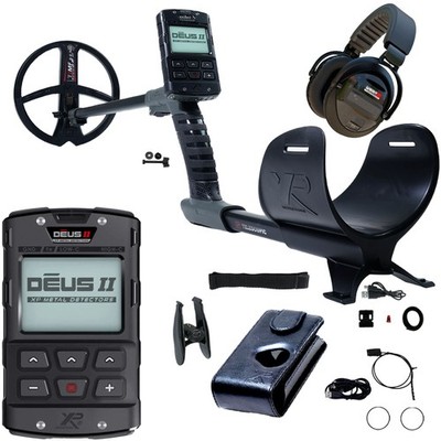 XP DEUS II Fast Multi Frequency Metal Detector 9  Coil with WSAXL-ST Headphones