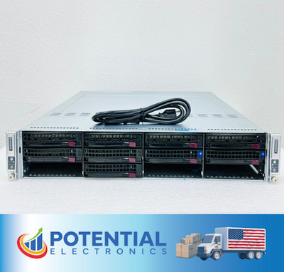 SUPERMICRO CSE-827 2U Server 2x X9DRT-HF+ 4 Xeon E5-2670 CPU Barebone No RAM  