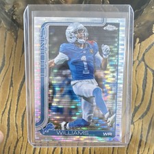 Topps Chrome Football Jameson Williams Pulsar Prizm #97 Detroit Lions 🦁🔵⚪️⚡️