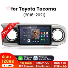 8Core 6+128GB Android14 Carplay Stereo Radio GPS SWC For Toyota Tacoma 2016-2021