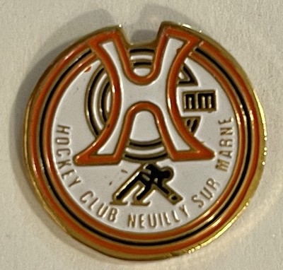 Vtg Hockey Club Neuilly-sur-Marne Seine-Saint-Denis, France Hat Pin