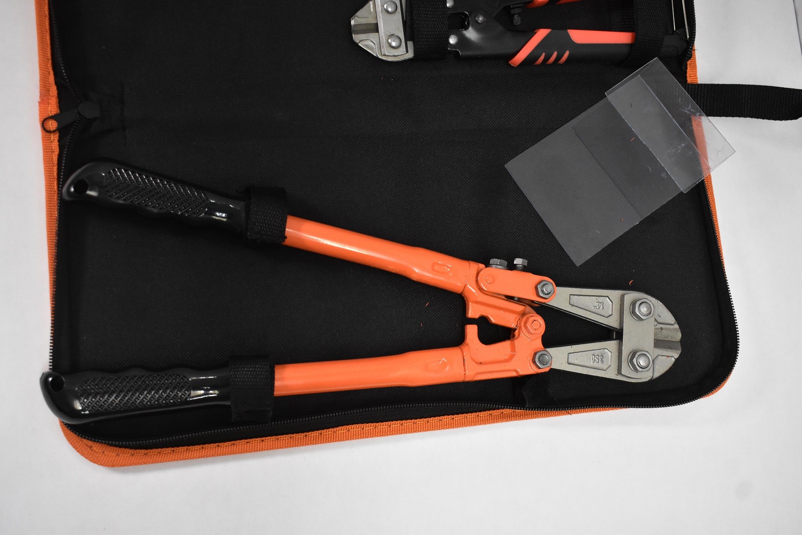ValueMax 3-Piece Bolt Cutter and Pliers Set with Case Heavy Duty Orange Black