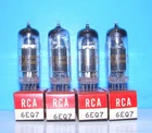 6EQ7 NOS RCA 1960 radio audio amplifier vintage vacuum tubes 4 valves tested