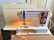New Home XL-II Sewing Machine + pedal, manual,  hard case, accessories