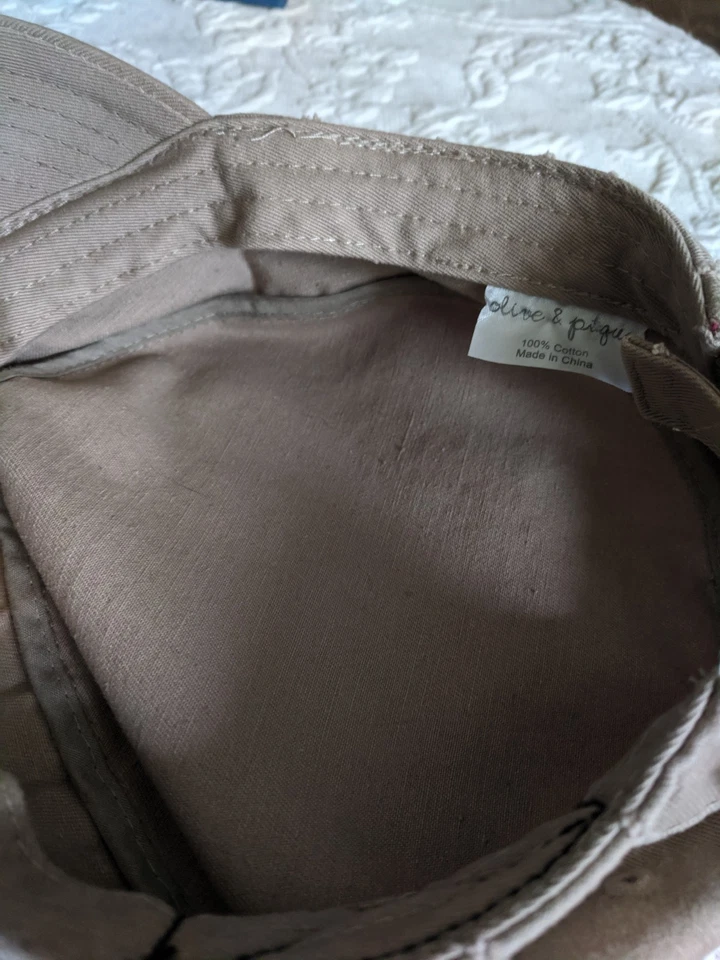 Olive And Pique Women's Cap Hat With Ornament Olive Green - Image 3 of 4