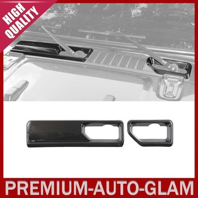 2pcs Front Hood Rain Wiper Base Panel Cover Trim For Jeep Wrangler JL JT 2018-26