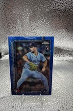 2025 Topps Chrome Update Series Mason Fluharty #USC161 Blue Wave Refractor /150 