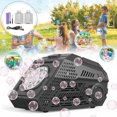LED Seifenblasenmaschine Nebel Seifenblasenmaschine Bubble Maker Automatisch