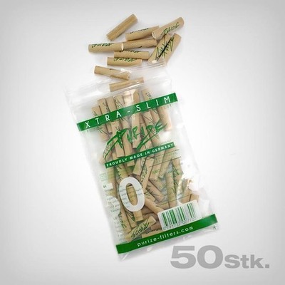 PURIZE Aktivkohlefilter Organic Extra Slim 5,9mm 50 Stk - reines Aroma Keramik