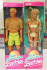 VTG Lot 1991 Mattel Sun Sensation Dolls  Barbie #1390 & Ken #1392 NIB Sealed