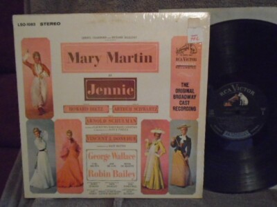 RARE OOP Jennie LP VINYL musical soundtrack 1963 Broadway MARY MARTIN Schwartz