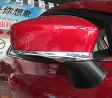 Chrome Side Rearview Mirror Trims Strips For Mazda 2 3 Accessories