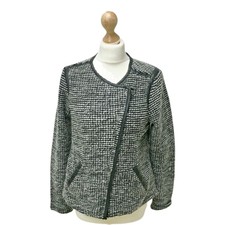 Esmara Womens Knit Black & Grey Jacket Coat Size Medium 12-14 Eu40