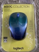 Logitech M317 Mouse - Blue Aurora New Sealed & Free Shipping