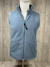 Vintage Woolrich Blue Collar Zip Up Fleece Vest Bodywarmer Mom Gift Womens SZ M