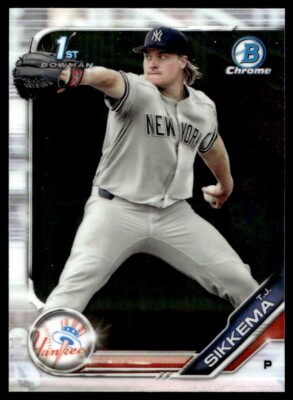 その他 Paffman 2019 Bowman Draft Chrome T.J. Sikkema G8 New York Yankees #BDC-34