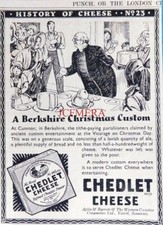 CHEDLET CHEESE 'The History of Cheese no.23' : Original 1932 ADVERT 688-137