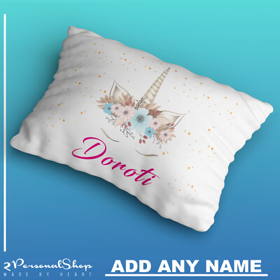 personalized unicorn pillowcase