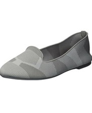SKECHERS WOMENS CLEO-SHERLOCK-ENGINEERED KNIT LOAFER SKIMMER BALLET FLAT NWOT