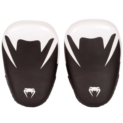 Venum Elite Small Kickboxing Pao Training Mitts - Black/White