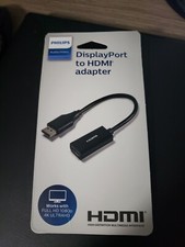 Philips Audio/Video Display Port To HDMI Cable Adapter Full HD 1080p 4K Not used