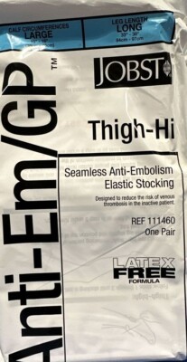 Jobst, AntiEm /GP-Hi Elastic Stockings Large( 15''-18'), Leg length Long 33'-38'