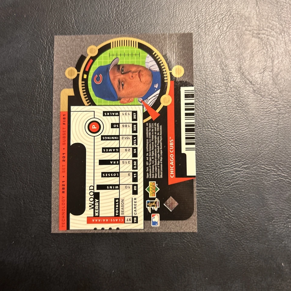 Cnu 1998 Upper Deck ￼Ud3 Future Impact Fi 81/201 Kerry Wood Chicago Cubs - Image 2 of 2