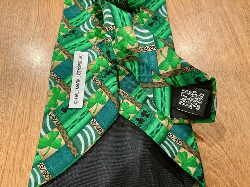 ST PATRICKS DAY SHAMROCKS HALLMARK SEASONAL CONCEPTS MMG SILK NECKTIE PARTY! - 第 8/12 張圖片