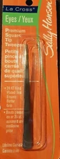 Sally Hansen LaCross 24KT Gold Tip Premium Square Tip Tweezer Eyes 67120