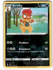 scrafty pokemon card value - 139/086 139 [Colourless][Colourless] Dangerous Head 20+ If your opponents Active Pokemon is a Basic Pokemon Scrafty - 188 (Cosmos Holo)