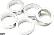 Set of 5 Origin8 ALLOY CHAINRING SPACERS 3.5MM FOR TRIPLE CRANKSETS INNER/MIDDLE