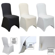 Your Chair Covers - Square Top Stretch Spandex Banquet Chair Covers