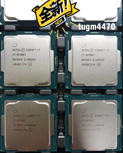 Intel Core i7 8700T cpu processor 6 cores 12 threads 2.4GHZ 35w - Picture 1 of 2