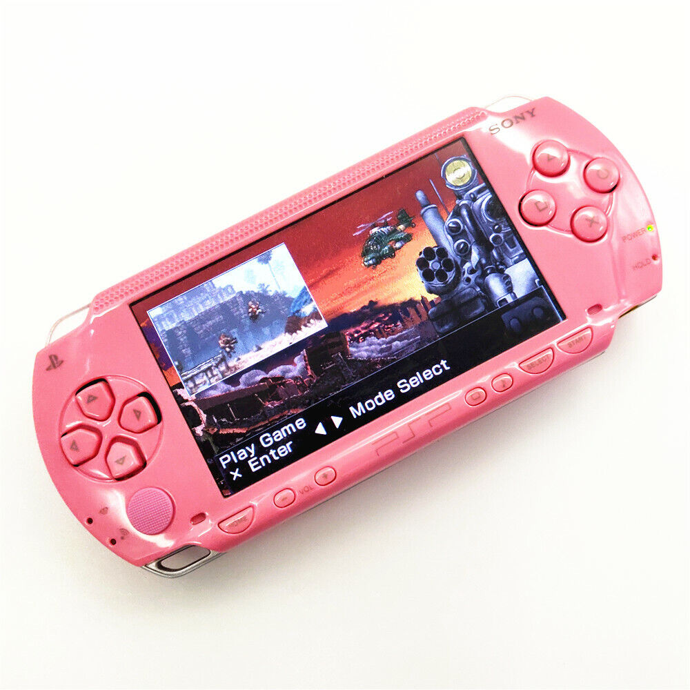 Pink Used Retrofit Sony PSP 1000 Handheld System PSP1000 Video Game Console