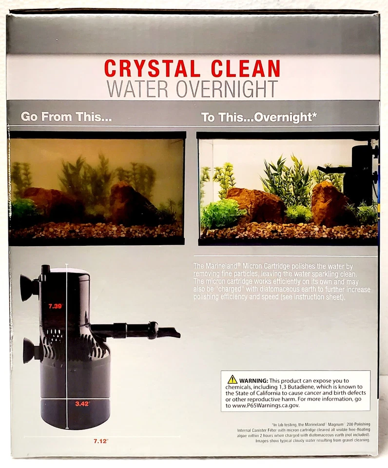 MARINELAND MAGNUM 200 Polishing Internal Canister Power Filter Up To 60 Gallon - Image 3 of 4