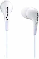 Pioneer SE-CL502 in-Ear Earbud Lightweight Headphones Crystal Clear Sound -White