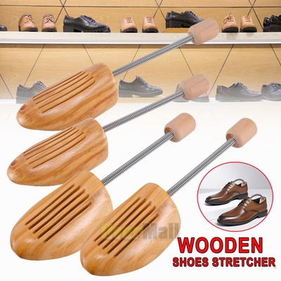 1 Pair Wooden Wood Expander Shoes Tree Stretcher Shaper Keeper Anti-wrinkle US