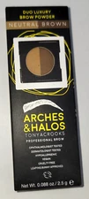 Arches & Halos Brow Shaping - Luxury Brow Powder NEUTRAL BROWN - New