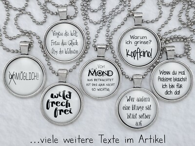Spruchkette by Perletta 30 Texte Lebensweisheiten Zitate Motivation Spass - UVW