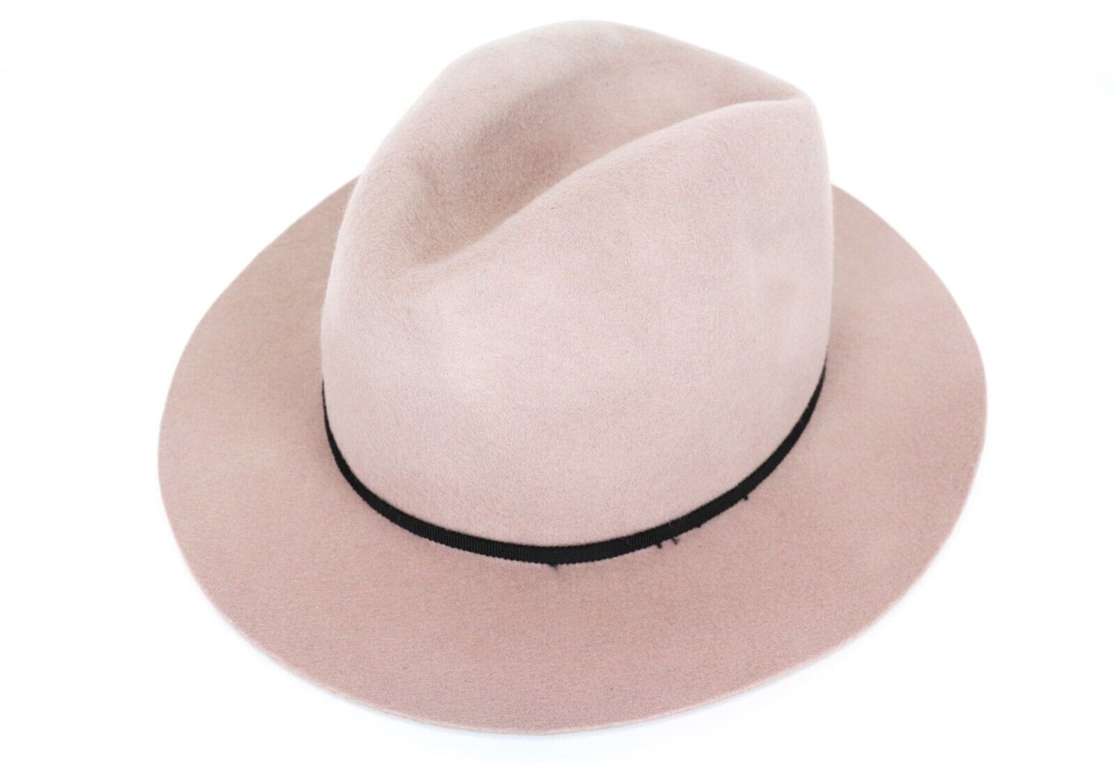 MAISON SCOTCH Women Hat OS Light Pink Pure Wool Stars Pin Everyday Panama