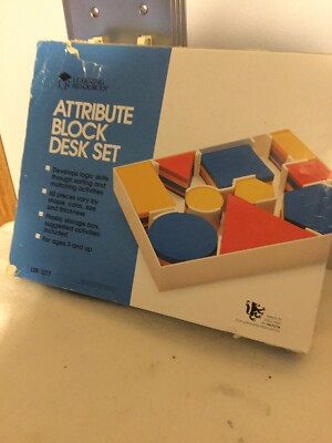 LR Learning Resources Attribute Block Desk Set