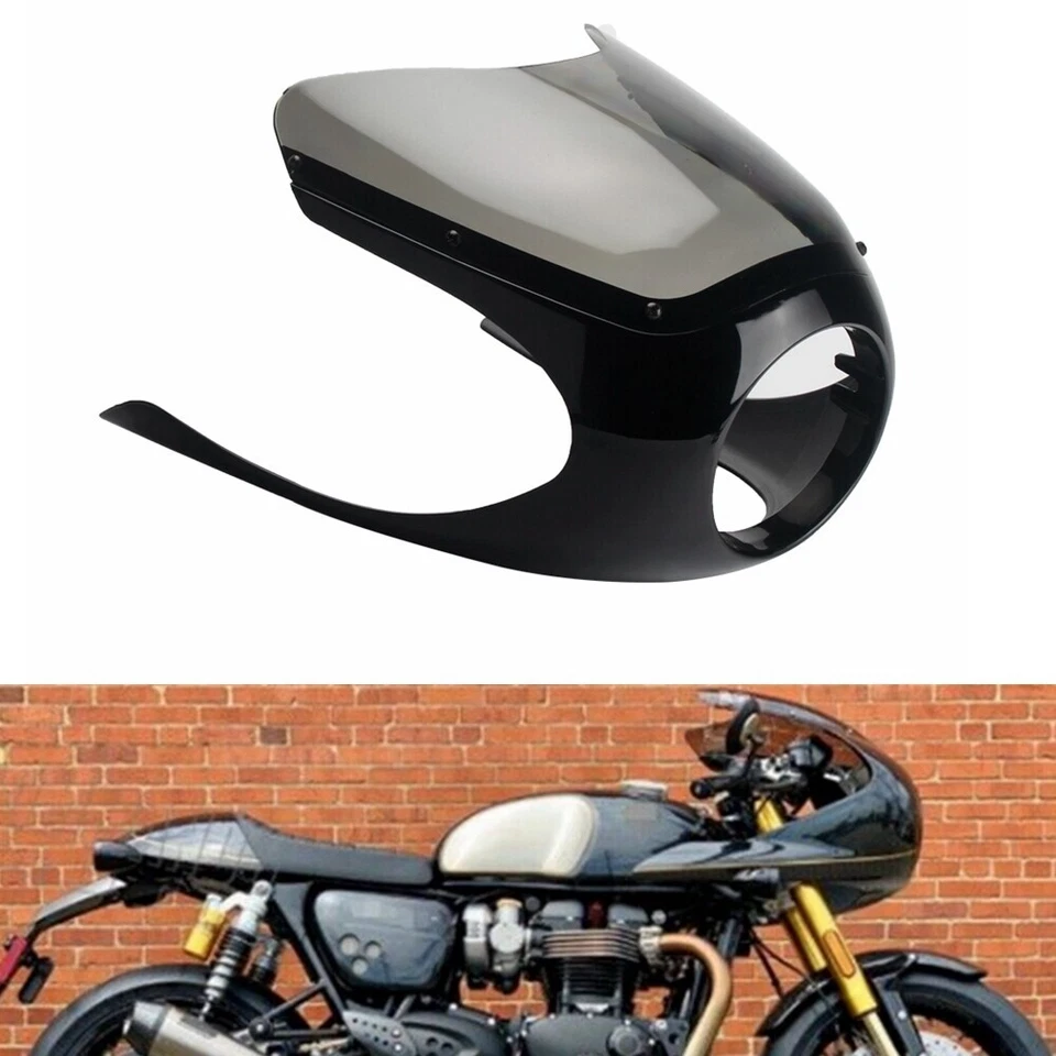 Vinrage Headlight Fairing For Cafe Racer Thruxton BMW R80 R60 R100 Yamaha Honda - Image 2 of 4