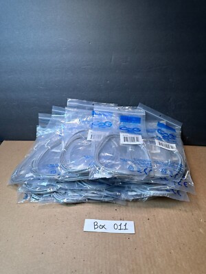 21x C2G RJ11 Male Modular Cable Telephone Modem Cable, 28 AWG, 02970 Silver, 7Ft