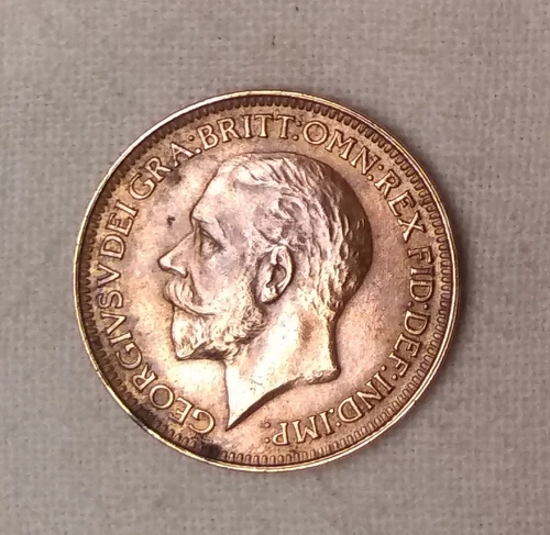 1929 British Farthing, King George V