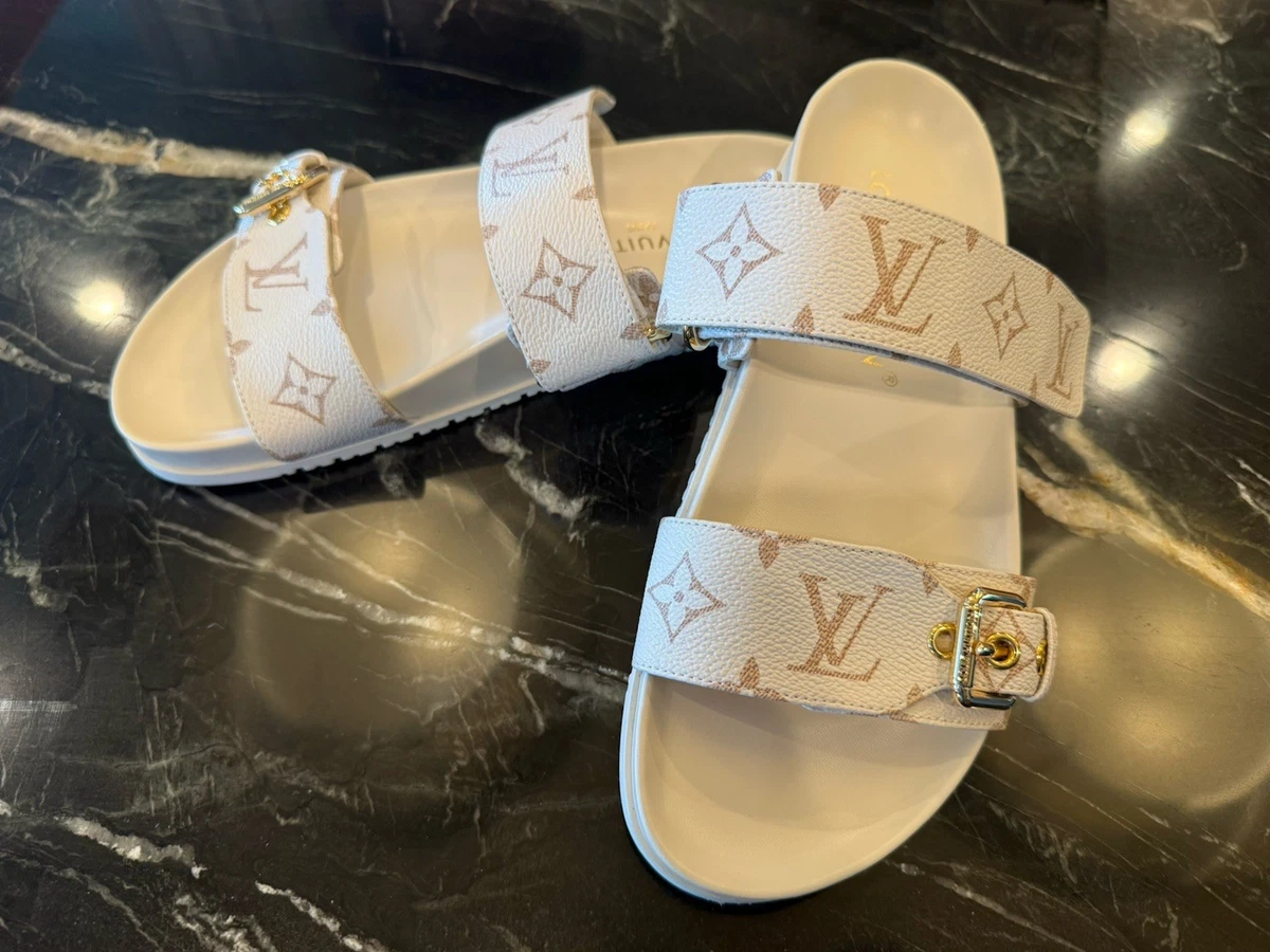 Louis Vuitton ベージュ ミュール　サンダル Louis Vuitton Beige Sandals for Women for sale | eBay