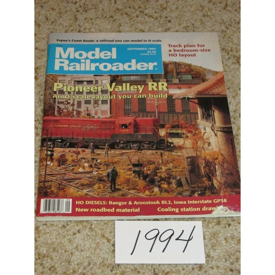 Model Railroader Magazine Lot of 11 Issues Vintage Trains 1994 Collectible - Image 4 of 4