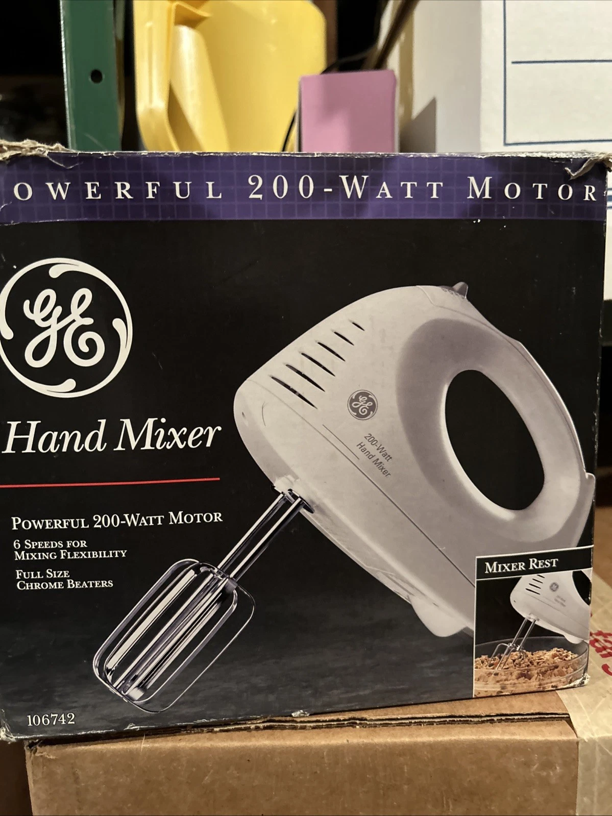 GE 106742 6 Speed Hand Mixer With Attachments Mixers Wisk
Opens in a new window or tab