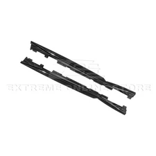 For 16-24 Camaro | T6 Style Glossy Black Side Skirts Rocker Panel Extension